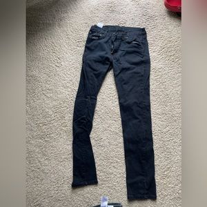 Levis 511 Slim Fit Jeans 32x34 denim black USED